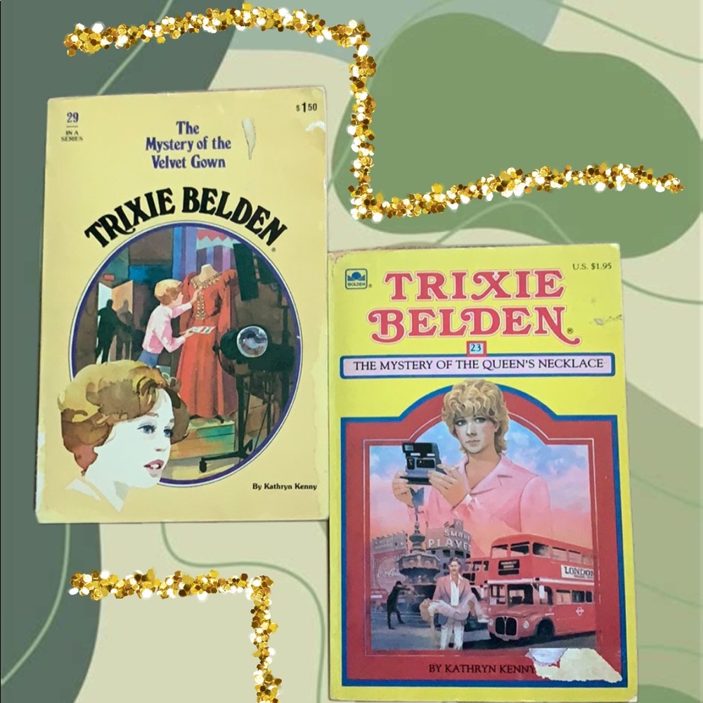 Two RARE VINTAGE Trixie Belden books